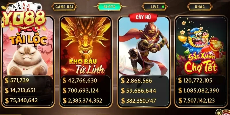 Game nổ hũ YO88 được nhiều người thích