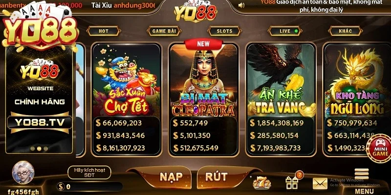 Miễn trừ trách nhiệm tại cổng game bài YO88